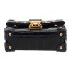Baul Louis Vuitton  Petite Malle mini  en cocodrilo azul marino - Detail D1 thumbnail
