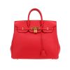 Borsa Hermès  Haut à Courroies 32 cm in pelle Swift rossa - 360 thumbnail