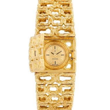Omega Gilbert Albert  in yellow gold Circa 1960