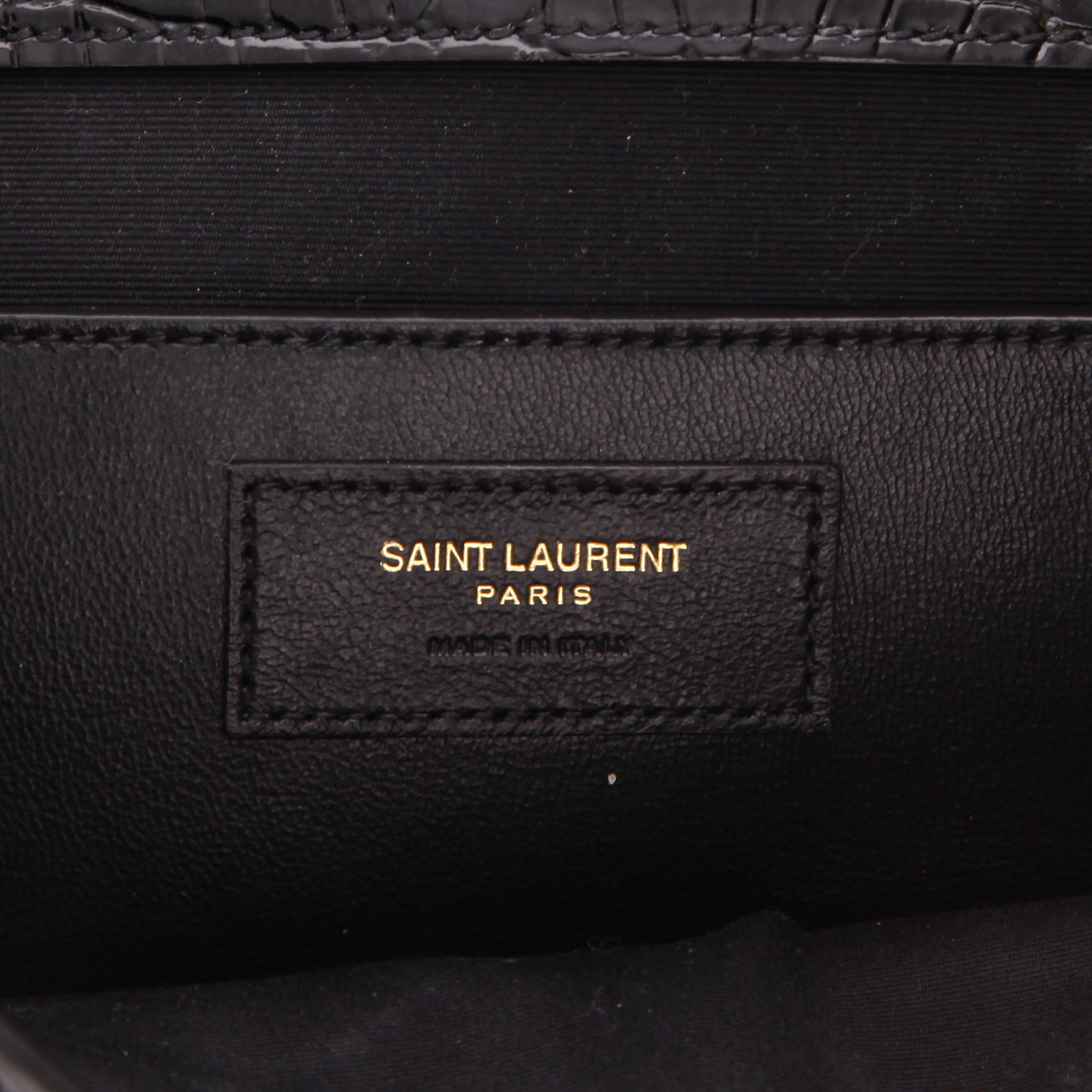 Bolso de mano Saint Laurent  Manhattan en cuero negro - Detail D2
