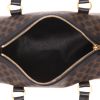 Celine   handbag  in brown and black "Triomphe" canvas  and black leather - Detail D3 thumbnail