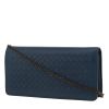 Sac bandoulière Bottega Veneta   en cuir intrecciato bleu - 00pp thumbnail
