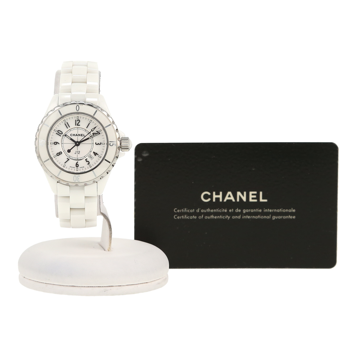 Reloj Chanel J12 de cerámica blanca y acero Ref: Chanel - H0968  Circa 2005 - Detail D2