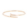 Bracciale Cartier Juste un clou modello piccolo in oro rosa e diamanti - 00pp thumbnail