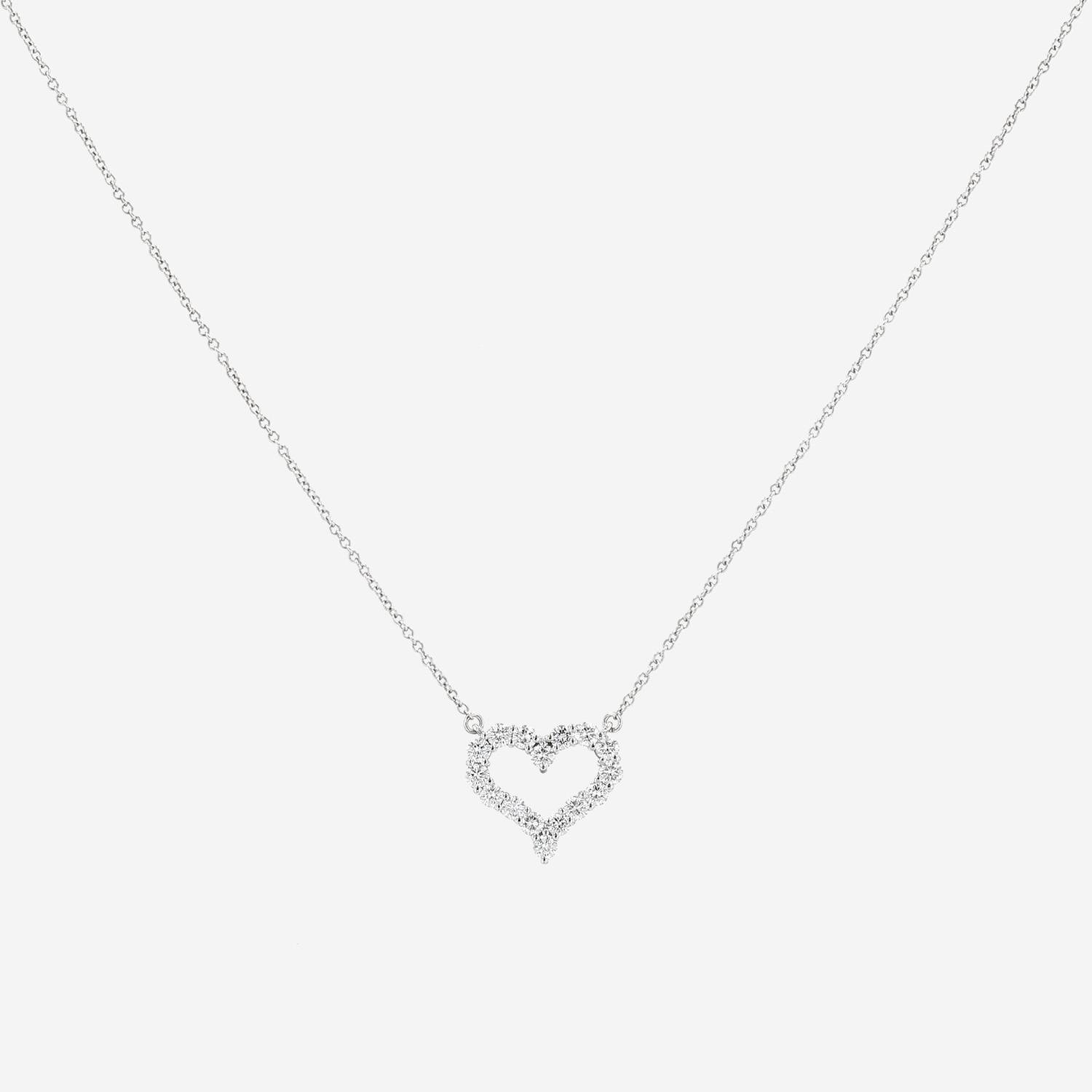 Collier Tiffany & Co Hearts en platine et diamants