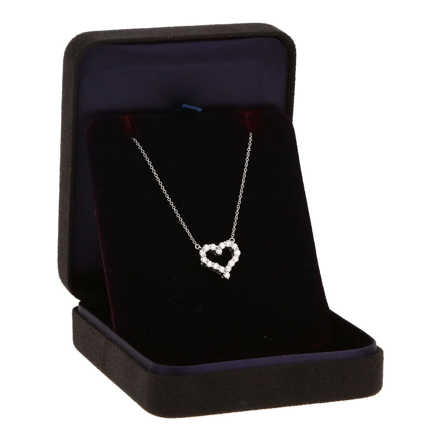 Collar Tiffany 
Co Hearts de platino y diamantes - Detail D2