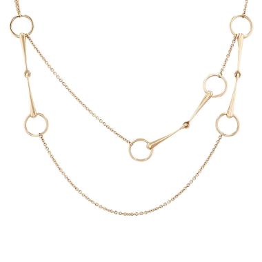 Sautoir Hermès Filet d'Or en or rose