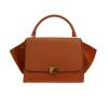 Celine  Trapeze handbag  in brown leather  and brown Veau velours - 360 thumbnail