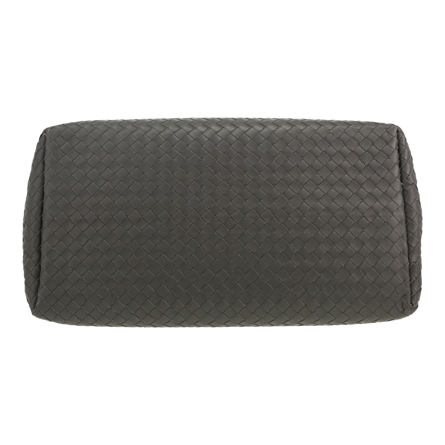 Bolso de mano Bottega Veneta  Roma en cuero intrecciato gris - Detail D1