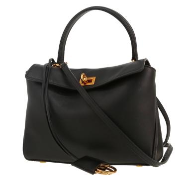 Sac bandoulière Balenciaga  Rodeo mini  en cuir noir