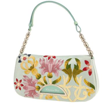 Dior  Malice handbag  in light blue satin
