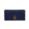 Bottega Veneta  Olimpia Knot shoulder bag  in navy blue braided leather - 360 thumbnail