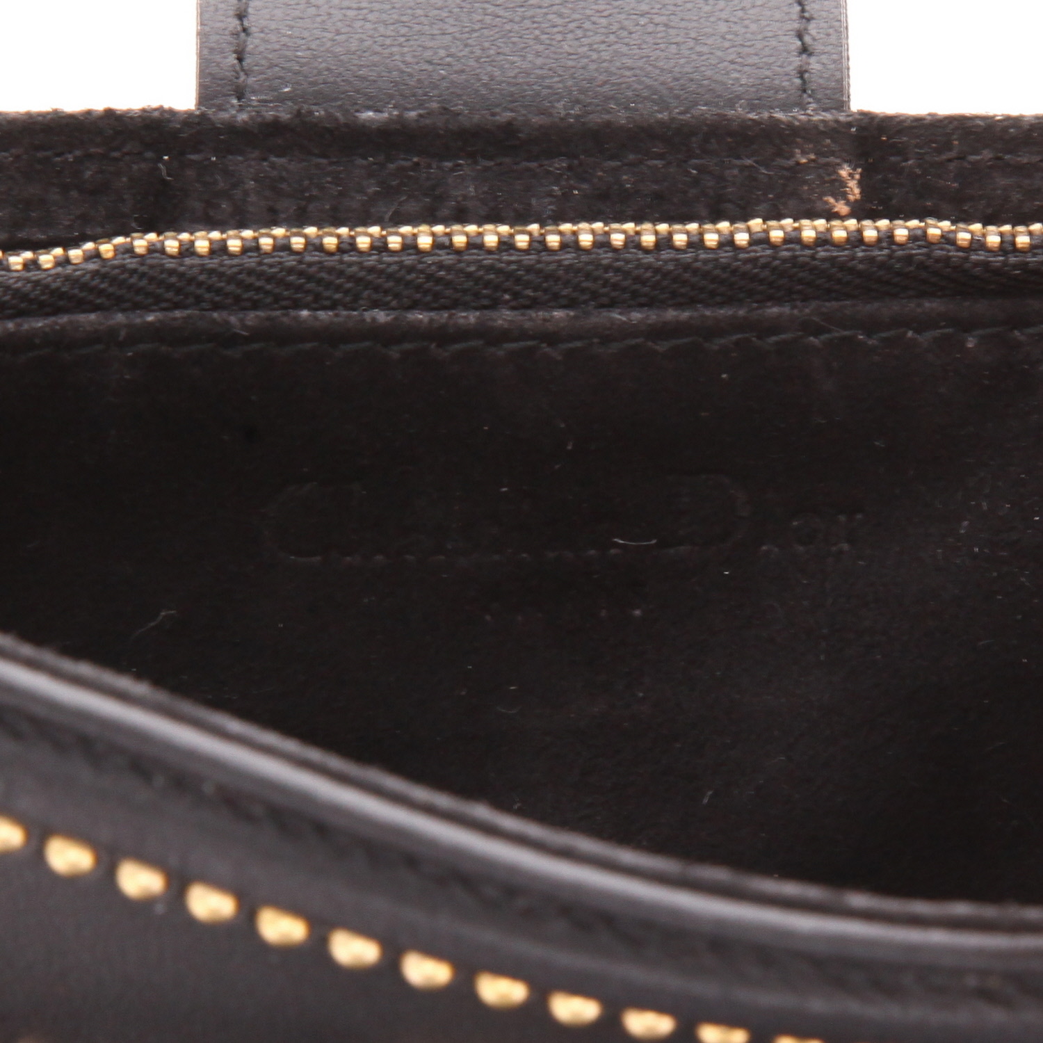 Pochette Dior   in pelle nera - Detail D2