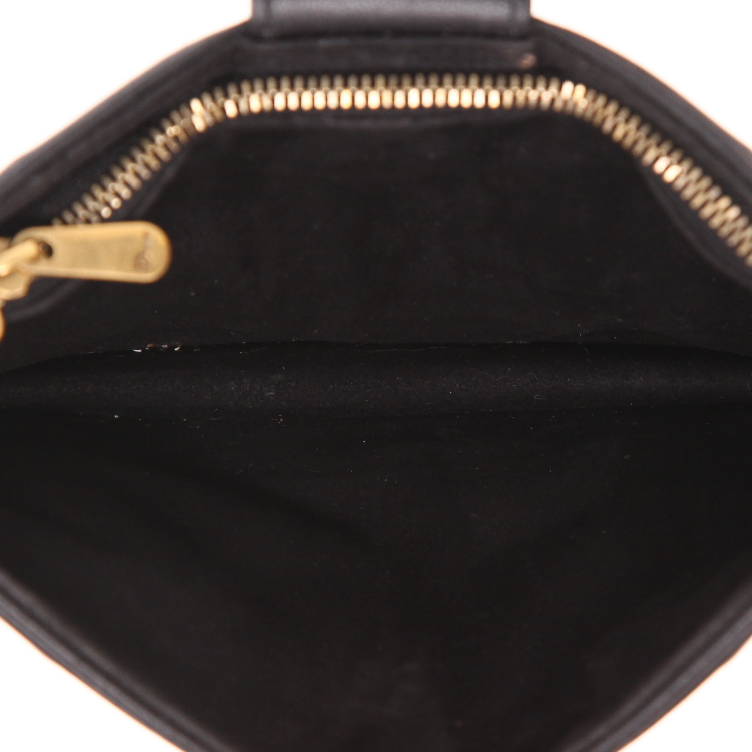 Pochette Dior   en cuir noir - Detail D3