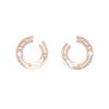 Orecchini Dinh Van Pulse in oro rosa e diamanti - 00pp thumbnail