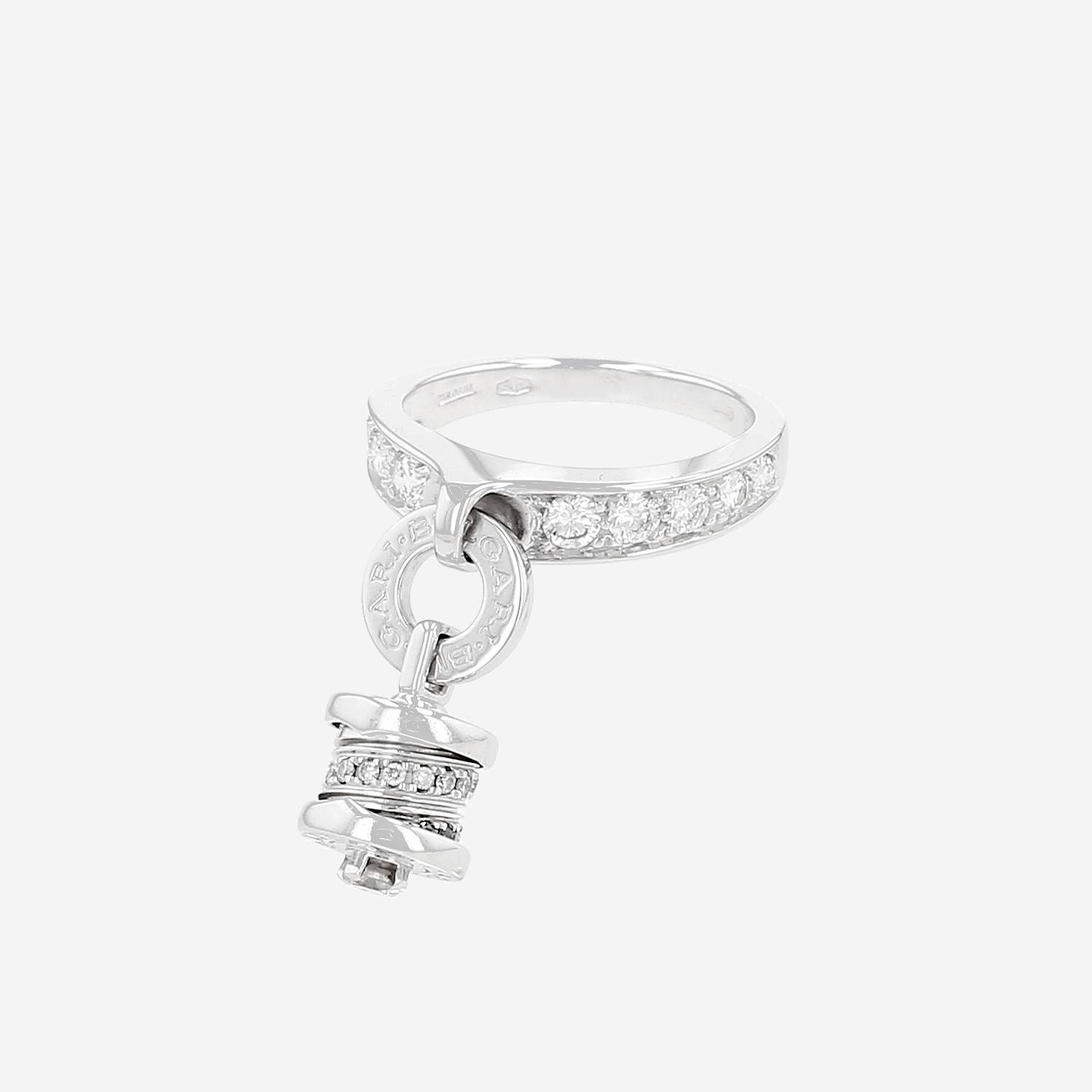 Sortija Bulgari B.Zero1 de oro blanco y diamantes