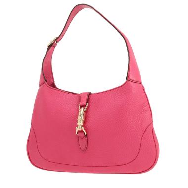 Borsa Gucci  Jackie in pelle martellata rosa e tela bicolore