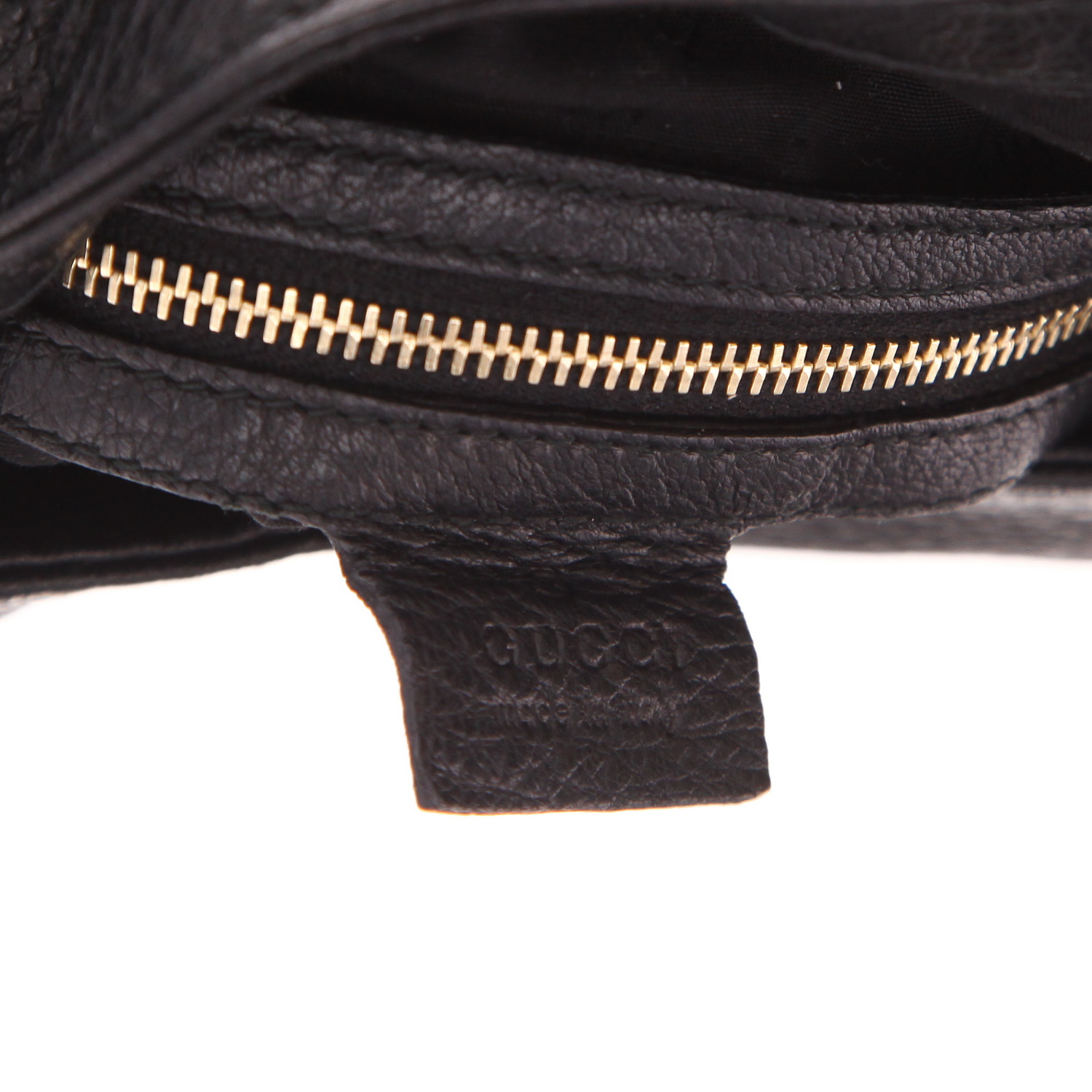 Bolso de mano Gucci  Jackie en cuero negro - Detail D2