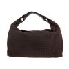 Sac à main Bottega Veneta   en cuir intrecciato aubergine - 360 thumbnail