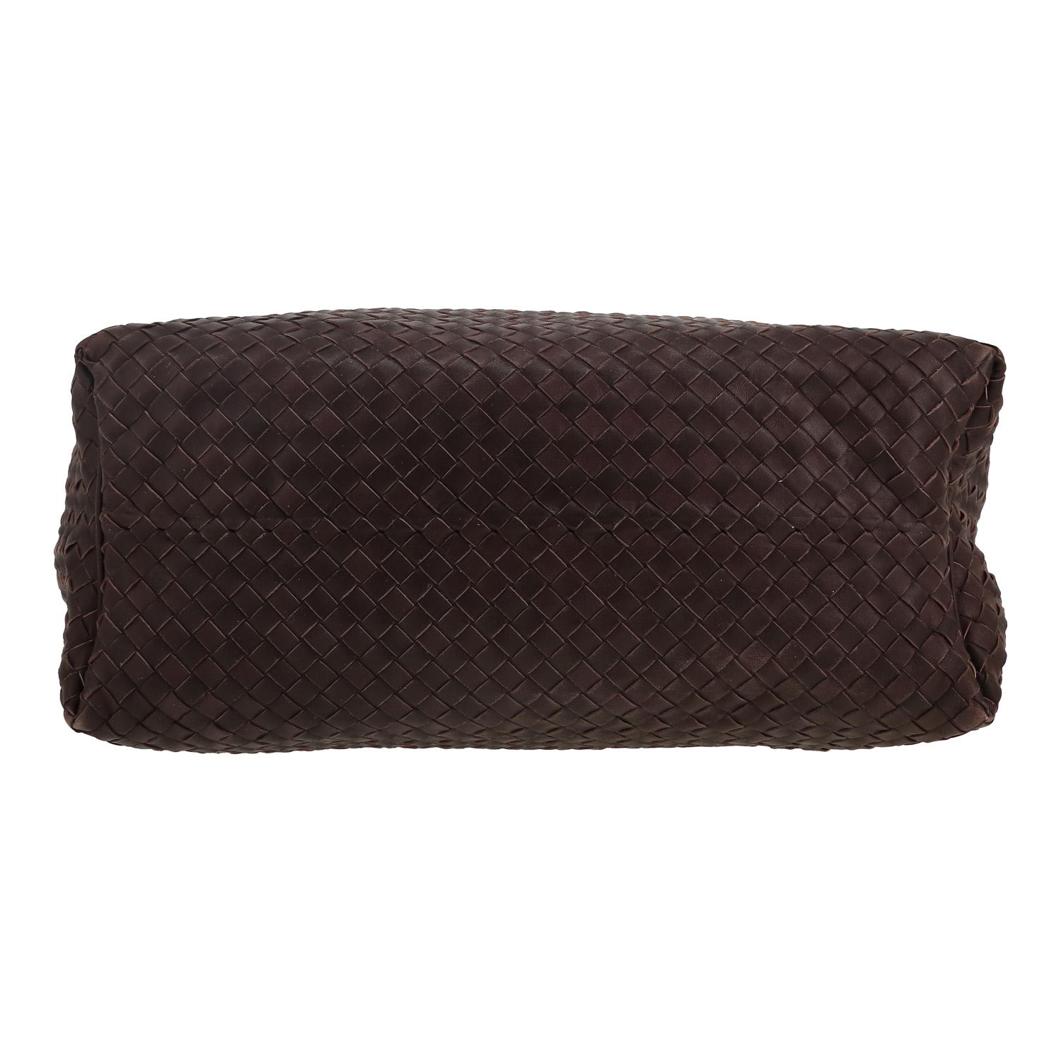 Sac à main Bottega Veneta   en cuir intrecciato aubergine - Detail D1