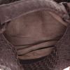Sac à main Bottega Veneta   en cuir intrecciato aubergine - Detail D3 thumbnail