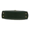 Saint Laurent  College shopping bag  in green chevron quilted leather - Detail D1 thumbnail