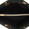 Saint Laurent  College shopping bag  in green chevron quilted leather - Detail D3 thumbnail