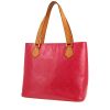 Bolso Cabás Louis Vuitton  Houston en charol Monogram rosa y cuero natural - 00pp thumbnail