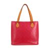 Bolso Cabás Louis Vuitton  Houston en charol Monogram rosa y cuero natural - 360 thumbnail