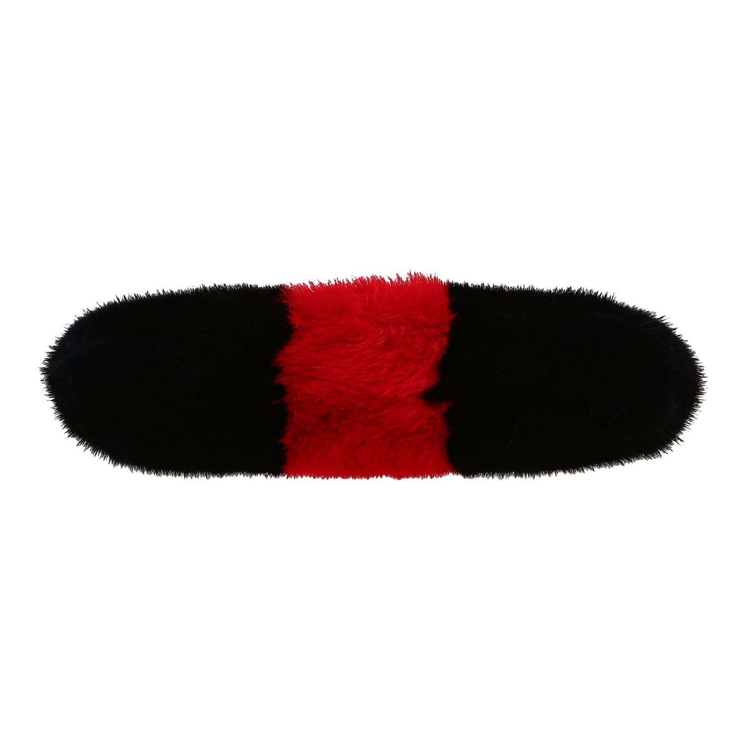 Gucci handbag in red and black furr - Detail D1