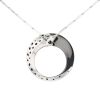 Collana lunga Cartier Panthère in oro bianco, onice e smeraldo - 00pp thumbnail