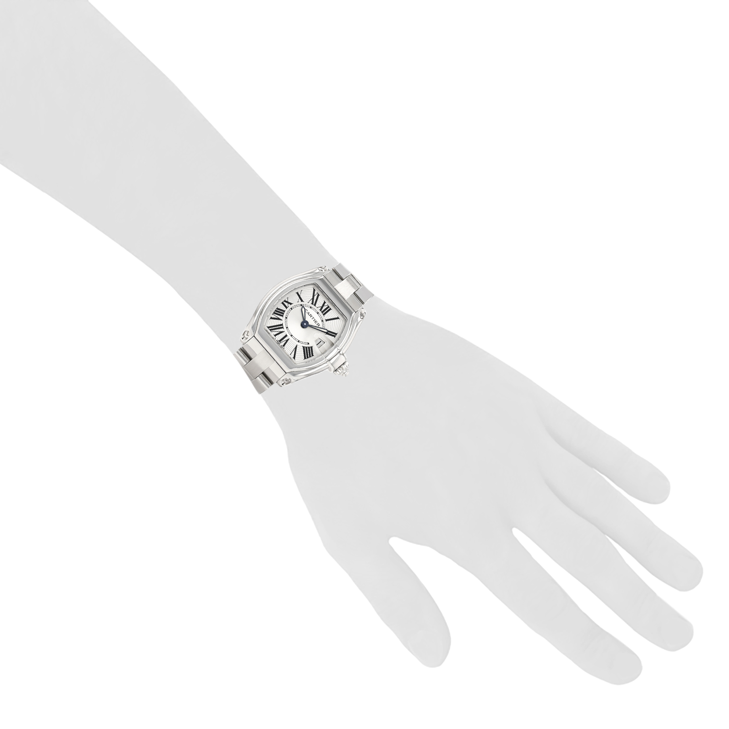 Montre Cartier Roadster en acier Ref: Cartier - 2675  Vers 2000 - Detail D1