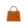 Hermès  Kelly 25 cm handbag  in gold box leather - 360 thumbnail