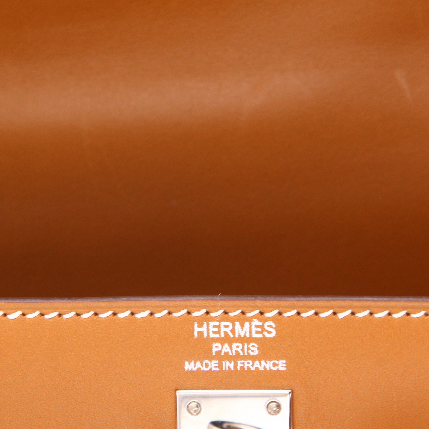 Borsa Hermès  Kelly 25 cm in pelle box gold - Detail D2