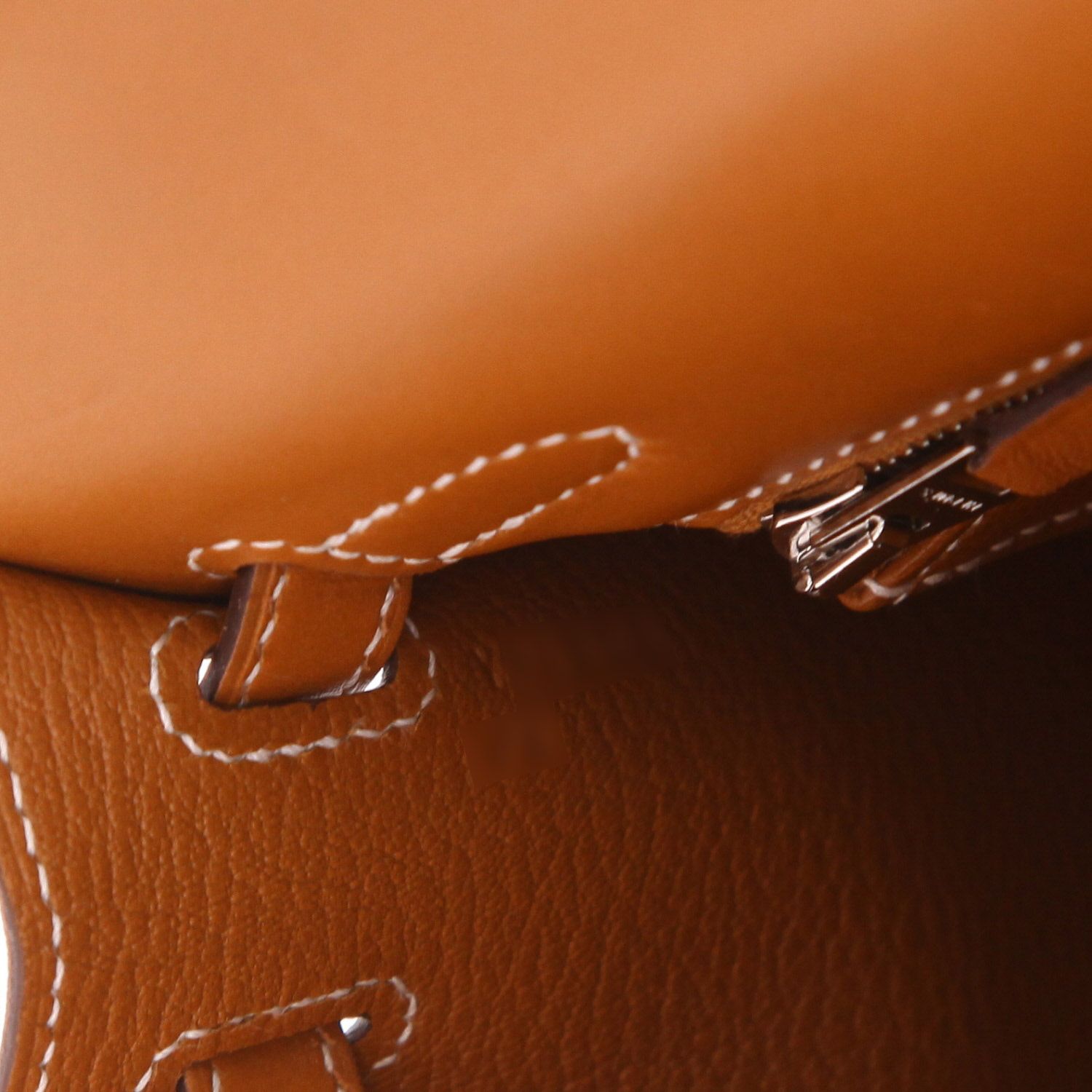 Borsa Hermès  Kelly 25 cm in pelle box gold - Detail D4
