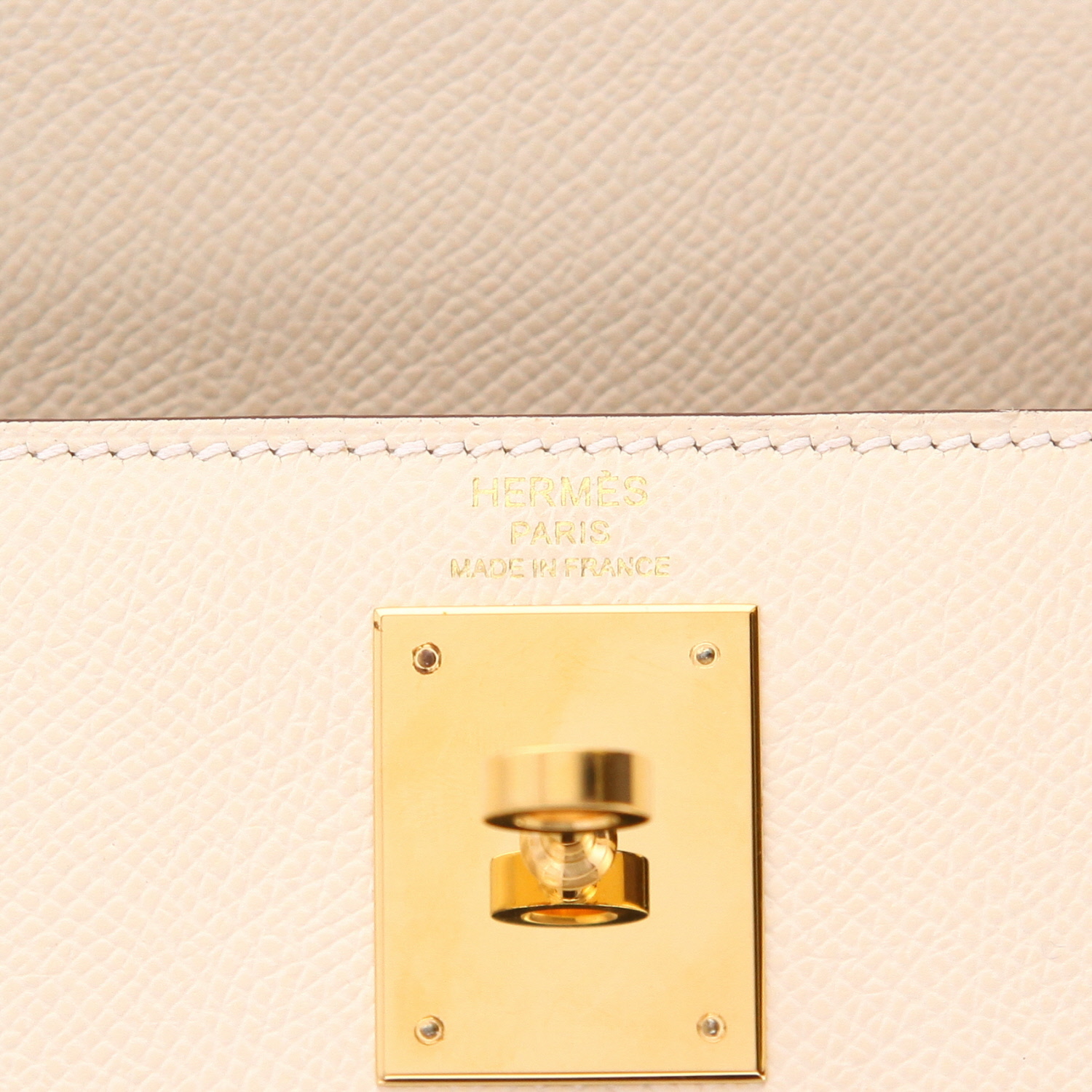 Sac à main Hermès  Kelly 28 cm en cuir epsom Nata - Detail D2