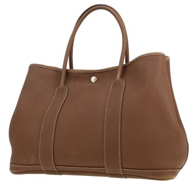 Hermès  Garden shopping bag  in etoupe togo leather