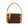 Sac bandoulière Louis Vuitton  Side Trunk en toile monogram marron et cuir naturel - 360 thumbnail