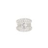 Bague Vintage  en or blanc et diamants - 360 thumbnail