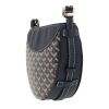 Goyard  Hirondelle handbag  in navy blue Goyard canvas  and navy blue leather - Detail D8 thumbnail