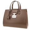 Borsa Gucci  Lady Lock in pelle lucida marrone - 00pp thumbnail
