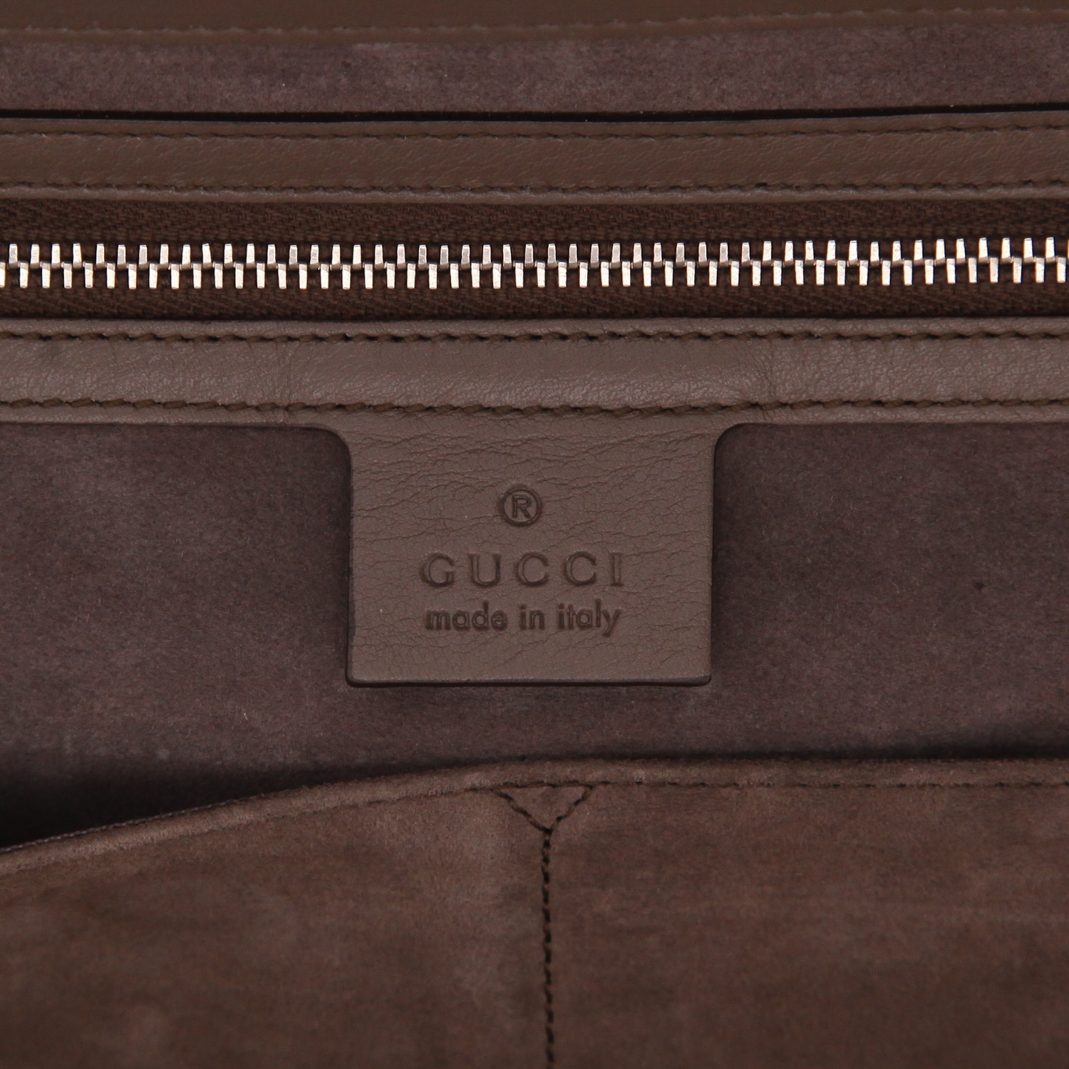 Borsa Gucci  Lady Lock in pelle lucida marrone - Detail D2