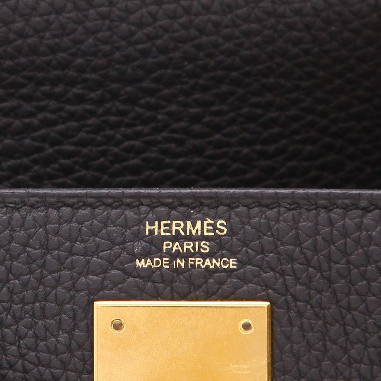 Sac à main Hermès  Kelly 28 cm en cuir togo noir - Detail D2