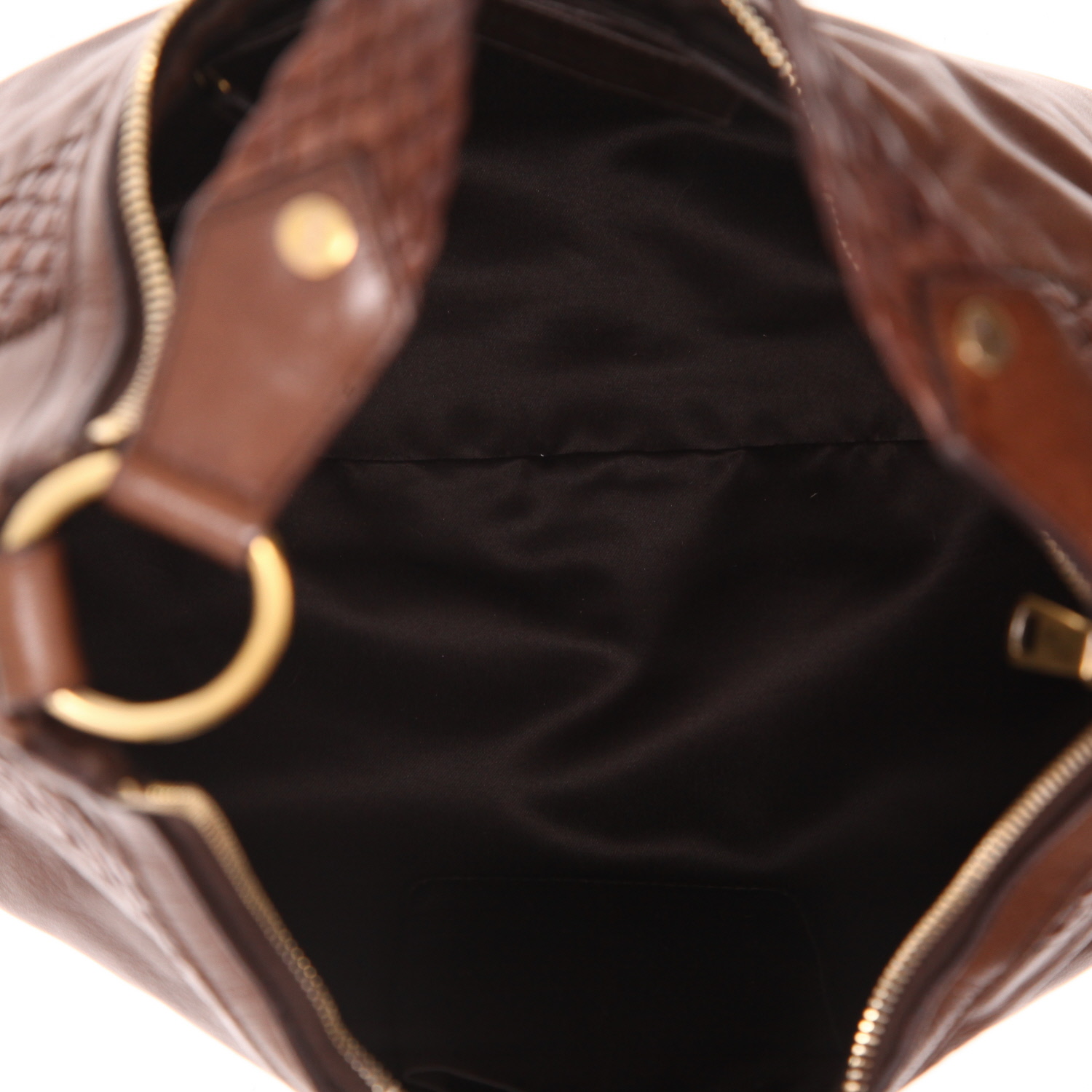Saint Laurent  Vintage handbag  in brown leather - Detail D3