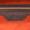 Louis Vuitton  Sac Plat shopping bag  in ebene damier canvas  and brown leather - Detail D2 thumbnail