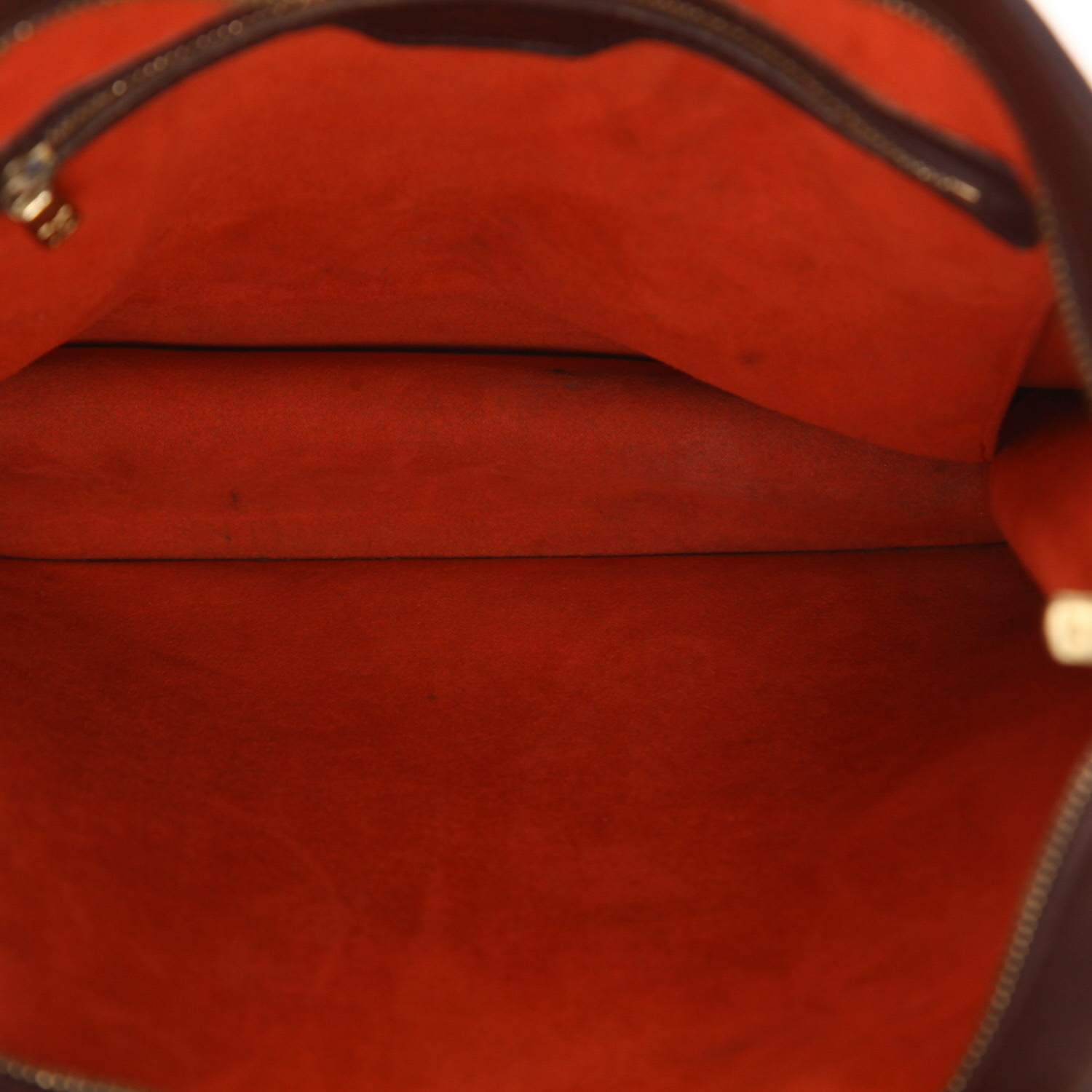 Shopping bag Louis Vuitton  Sac Plat in tela a scacchi ebana e pelle marrone - Detail D3