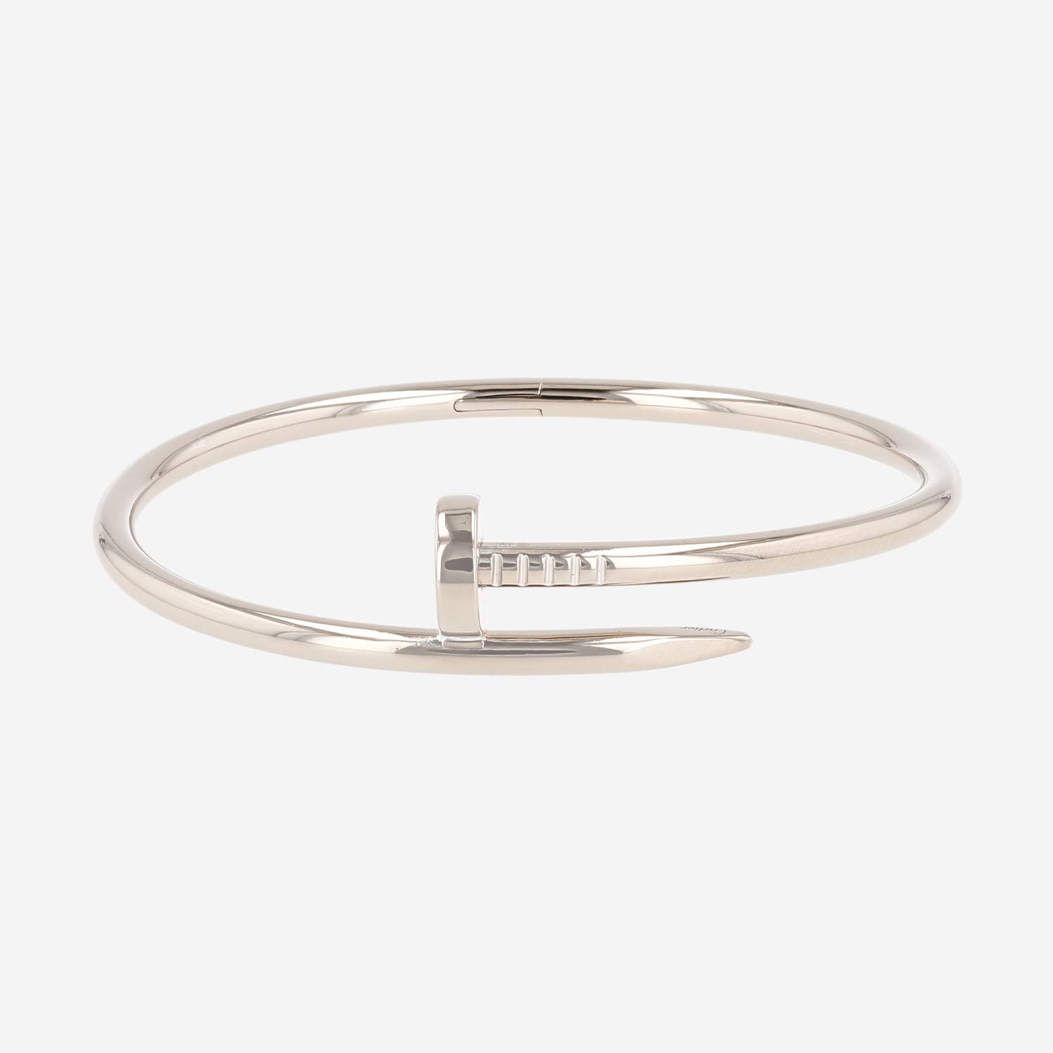 Cartier Juste un clou bracelet in white gold, size 18