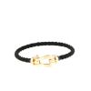 Fred Force 10 large model bracelet in yellow gold and nylon - 360 thumbnail