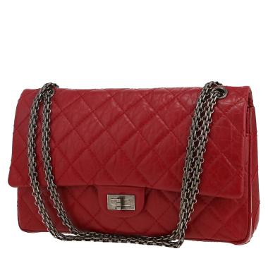 Borsa a tracolla Chanel  2.55 in pelle trapuntata rossa