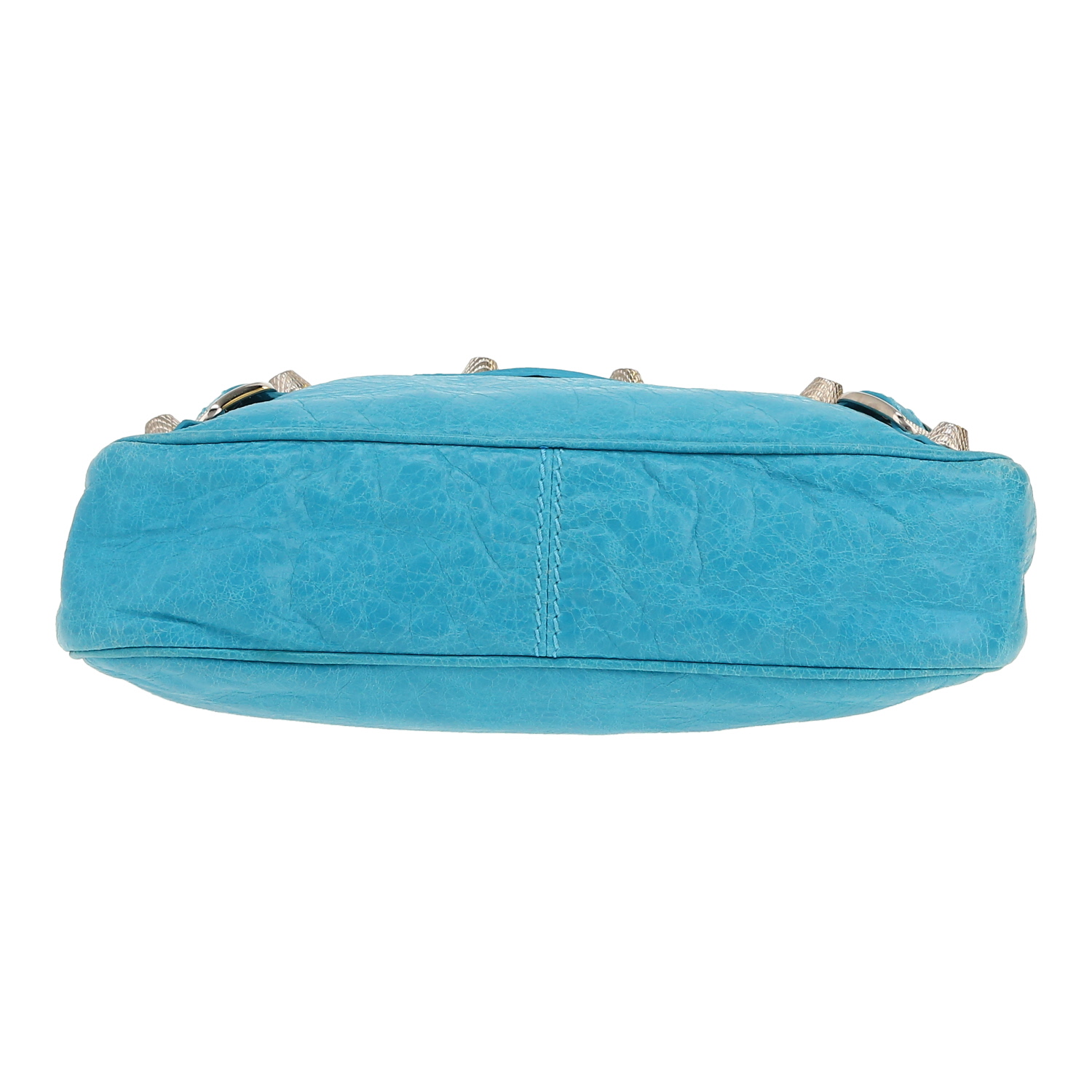 Borsa Balenciaga  City in pelle blu - Detail D1